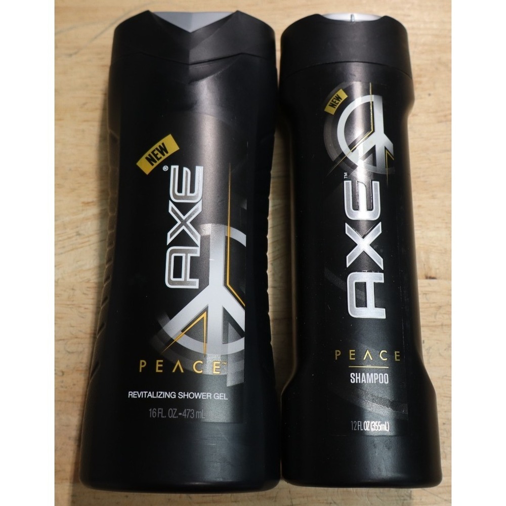 AXE Peace Shampoo + Shower Gel 16 fl oz. Deep‎ Clean 12 oz Discontinued - new